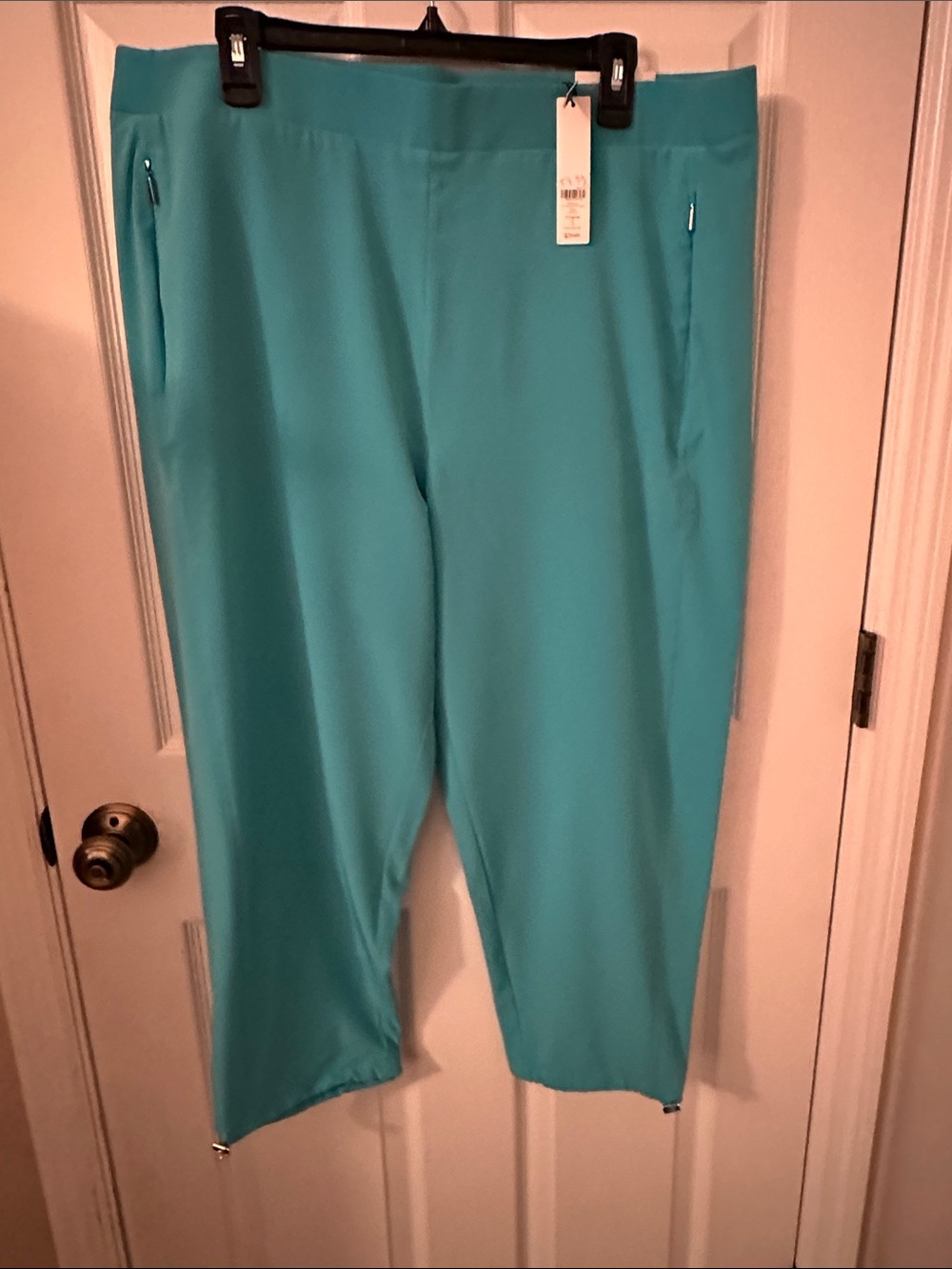 chico Teal Cropped Active Pants